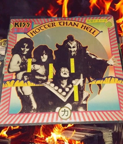 Vtg KISS Hotter Than Hell LP 1974 NBLP 7006 Casablanca Records Vinyl