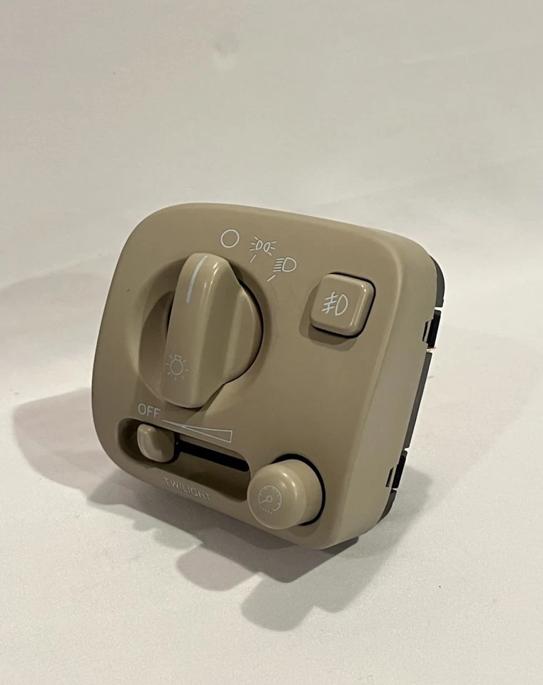 Interruptor atenuador luz antiniebla luz principal Cadillac Seville 1998-2004 beige probado OEM✅ Foto 3 de 4