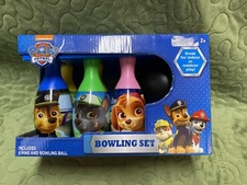 Bowling Set 6 Pins 1 Ball Paw Patrol Age 2+ NEW, NIB