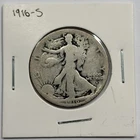 1916-S Obverse Walking Liberty Silver Half Dollar - 1st Year Semi Key Date