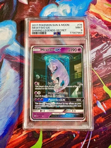 Mewtwo GX PSA 9 Shining Legends 78/73 Holo Secret Rare