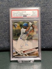 2017 Chrome Andrew Toles 1of1 RC Autograph Card