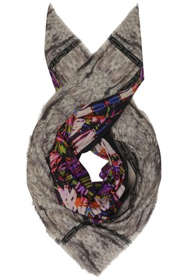 Patrizia Pepe Schal Damen Tuch Strickschal Loop Grau #z20wqdu