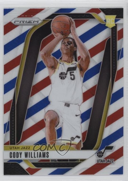 2024-25 Panini Prizm Red White & Blue Prizm Cody Williams #232 1pk2