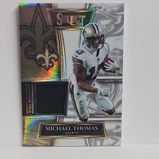 2021 Panini Select Swatches Michael Thomas /75 White Prizm #SS-MTH SP! Saints