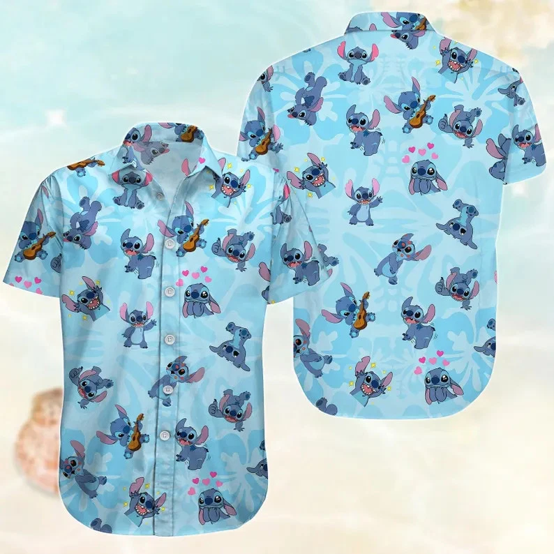 Disney Lilo And Stitch Trip Beach Love Vacation Aloha Hawaiian Shirt