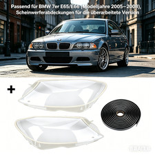 Dichtungsband Scheinwerferglas Paar f�r BMW 7er E65/E66 2x Linse Abdeckung 2Stk