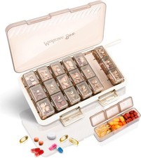 Weekly Pill Organizer 3X a Day, Detachable Pill Box 7 Day, Large 3 Times Dail...