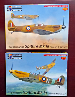 2 K.P. better than Airfix 1/72 Spitfire Mk.1a kits contents in bags unopened
