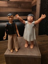 Lot Of 2 Vintage St. Labre Indian School Plastic Native American Dolls