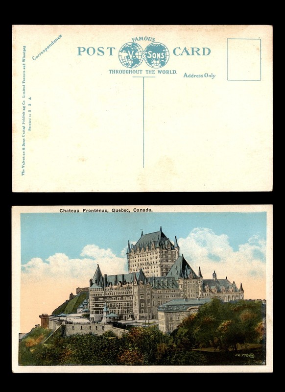 Mayfairstamps Canada Quebec Chateau Frontenac picture Post Card cca_46789