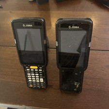 2 Used Zebra MC330k Laser  Battery Barcode Scanners sold as is