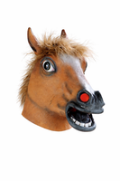 Pferdemaske Ganzkopf Lustig Erwachsene Karneval Fasching Party KostüM Maske Fun