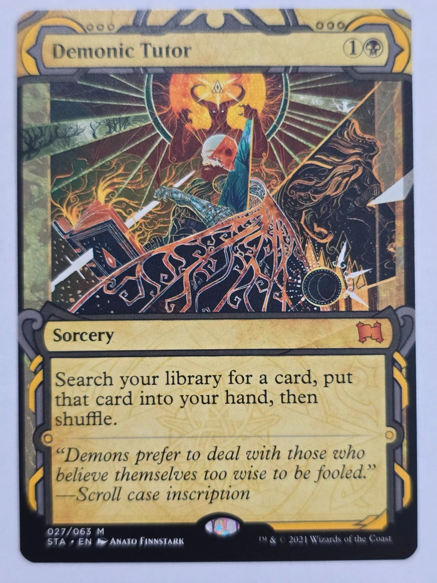 Demonic Tutor Magic: The Gathering Near Mint or Better Individual