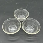 Pyrex Ramekins Clear Glass 463 Custard Cups 3 Ring Dish Lot of 3 Made in U.S.A