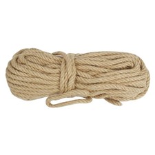 DEDU Hemp Rope 3/8 Inch X 100 Ft, Natural Twisted Twine Sisal Rope 4 Strand, Man