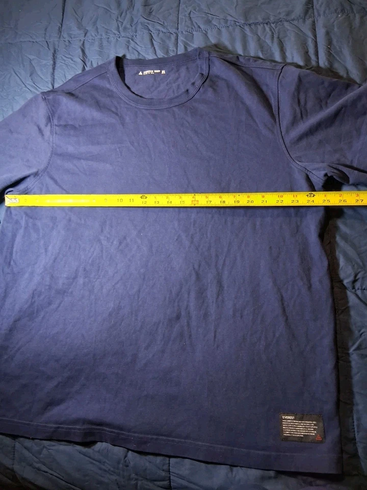 NWOT American Giant Men's Everest Tee T-Shirt Size XL Blue Made in USA Cotton - Image 3 of 4
