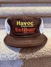 Vintage Havoc Rodenticide Ectiban Insecticide Farmer K Brand Trucker Hat
