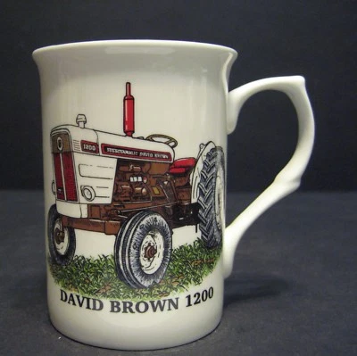 R A LAWRENCE 1 Mug David Brown 1200 TRACTOR Fine Bone China mug cup beaker