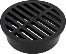 NDS 11, 4 in. Round Grate Cover Connects to 4 Inch Drain Pipes & Fittings