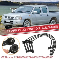 4 Pcs Spark Plug Wire Ignition Coil Cable No.224403S500 for Nissan Frontier