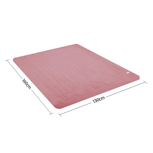 Laura Hill Heated Electric Blanket Throw Rug Coral Warm Fleece Pink - Picture 7 of 7