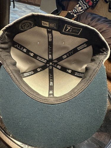 Dallas Stars NHL New Era 59Fifty Green Black Fitted Hat Cap Size 7 1/4-Vintage - Picture 5 of 7