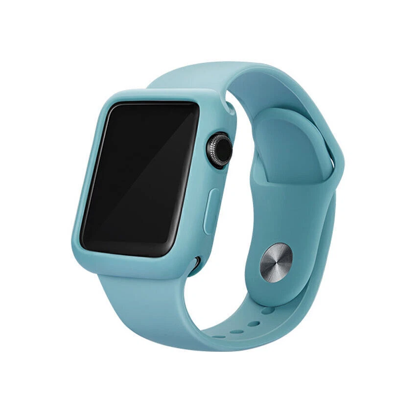 Watch Bumper Cover Case For Apple Watch 7 6 5 4 3 Ultra2 9 8 Silicone Protector - Image 4 of 4