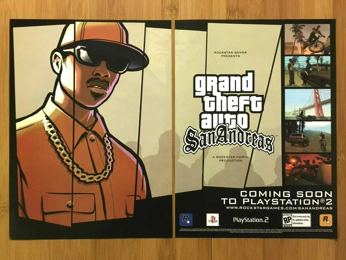 Grand Theft Auto: San Andreas'  Video game print, Retro games poster,  Video game magazines