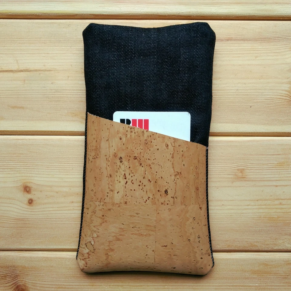 CUSTODIA COVER BORSA PROTETTIVA TESSUTO SUGHERO FATTO A MANO PER HUAWEI MATE 30 - Immagine 3 di 4