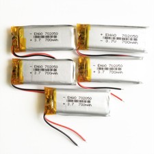 5 pcs 3.7V 700mAh Lipo Rechargeable Battery for Talky Pen DVD GPS PAD MP5 702050