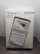 VTG Salton Wet Tunes 4 AM/FM Shower Radio The Wet Cassette Player Brand New Seal