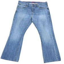 Levis Red Collection Bootcut Jeans 39x28 Blue Faded Denim Medium Wash