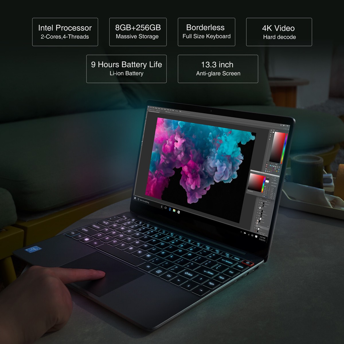 CHUWI Aerobook Intel Core Laptop Computer 8G 256G Win11