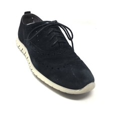 Women's Cole Haan ZeroGrand Oxfords Shoes Size 7 Black Suede Casual Lace Up AG3