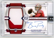 2022 PANINI NATIONAL TREASURES 1/1 Brock Purdy RPA RC Patch Auto Black Box 1/1🔥
