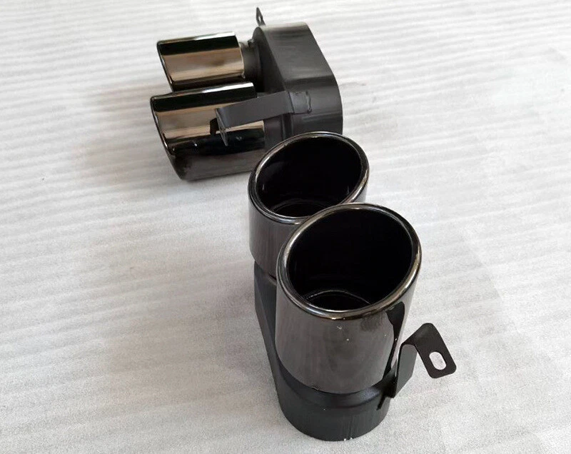 For BMW 320I 330i G20 G28 2017-2022 Glossy Black Rear Exhaust Tips - Image 4 of 4