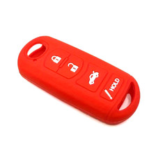 Smart 4-button Silicone Car Key Cover For Mazda Cx5 With Lock Unlock Alarm A
