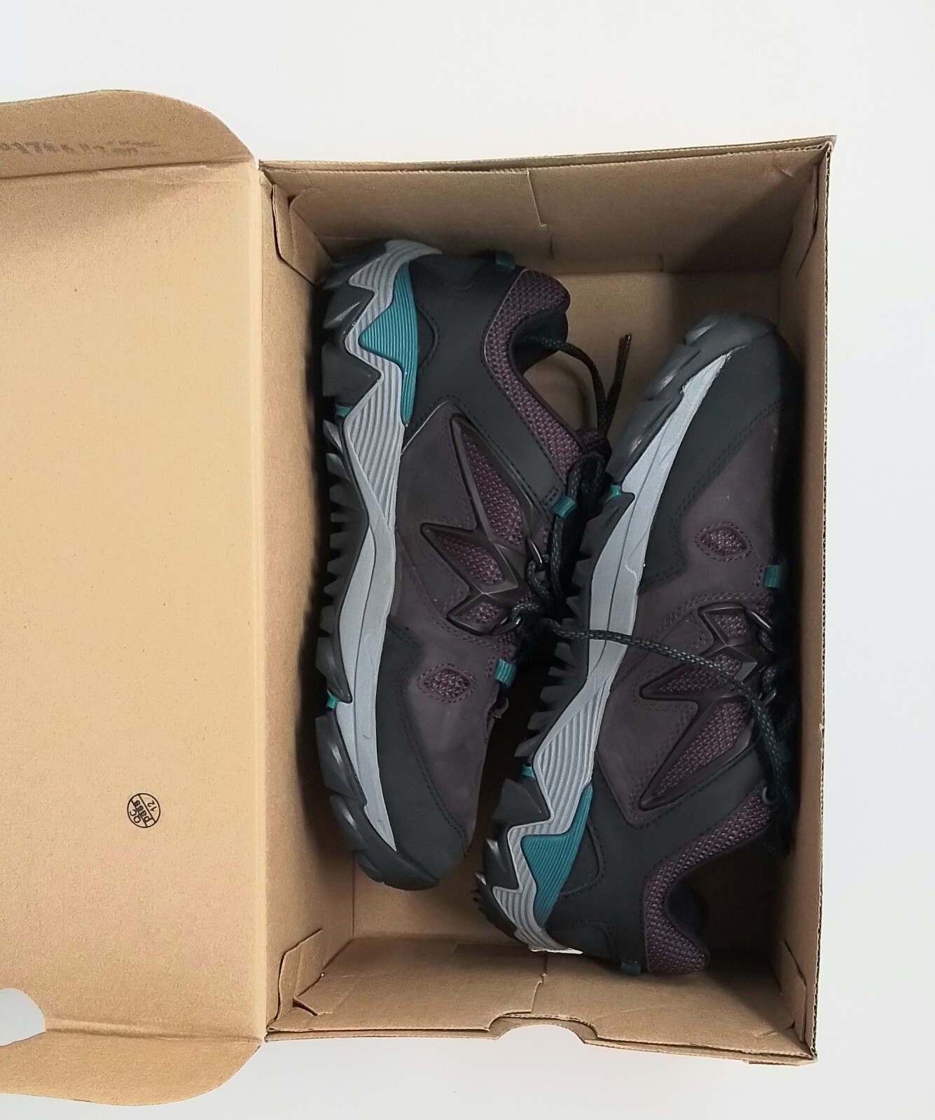 Nuove con scatola scarpe da trekking passeggiata da donna Merrell Blaze 2 bacche e nere taglia 9