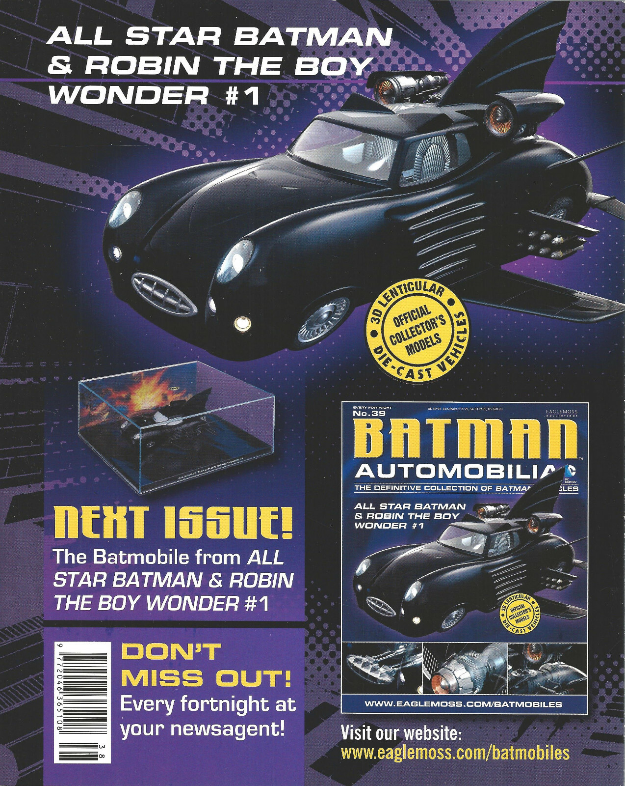MAGAZINE ONLY Eaglemoss Batman Automobilia 38 Legends o/t Dark Knight