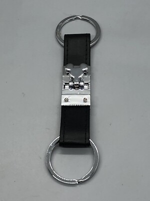 Disney Mickey Mouse 2-Way Mini Metal Leather Key Ring Keychain Lock Key Chain