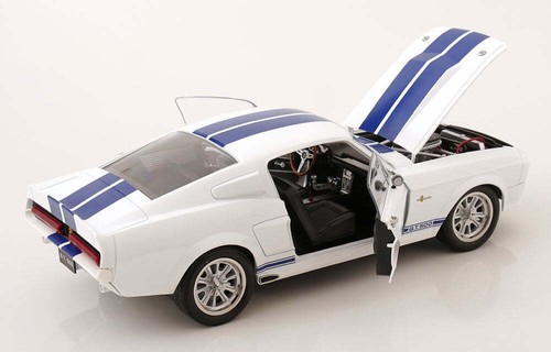 1:12 1967 Shelby GT500 (Ford Mustang) -- White w/Blue Stripes -- KK-Scale - Picture 3 of 9