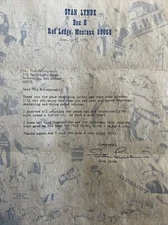 Cartoonist STAN LYNDE "Rick O'Shay" signed letter September January 7, 1976