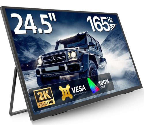 24.5" 2K 165Hz Gaming Monitor PC Screen 2560x1440 for PS4/5 Xbox and Laptop - 第 1/7 張圖片