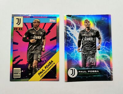 Topps Juventus Fan Set 2022/23 - Paul Pogba JUS 2 E JUH 2 Fan Set