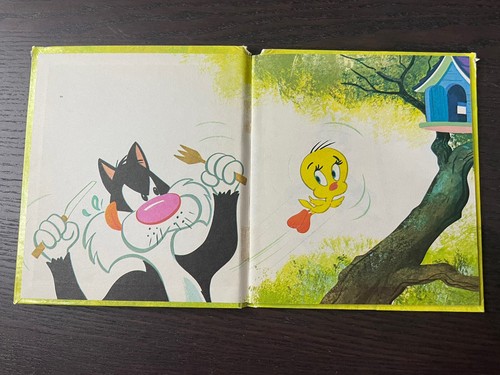 Tweety And Sylvester Picnic Problems 1970 Tell A Tale Vintage Hardcover Book - Picture 7 of 9