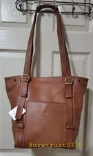 NWT I Medici Cognac Convertible Shoulder/Leather Backpack