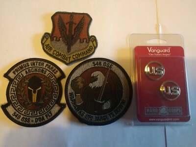 Original US Air Force Air Combat Command Stoff gestickte Abzeichen / Patches