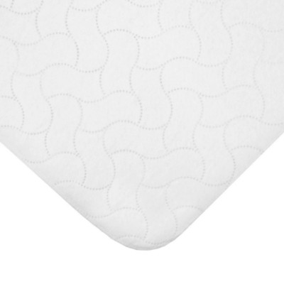TL Care Multi-Use Waterproof Protective Quilted Crib Pad NEW 27''x36'' White (9C)