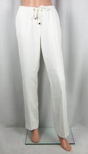 NWT Calvin Klein Suit Pants Flat Front Stairght Leg Pants Winter White Size 4